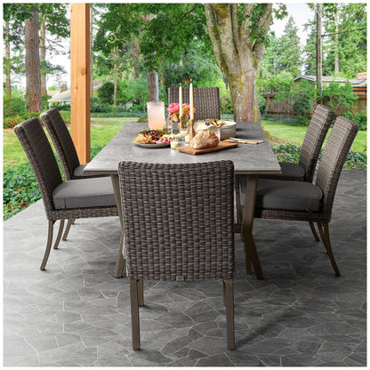 Agio McKinnon Woven 7 Piece Dining Set