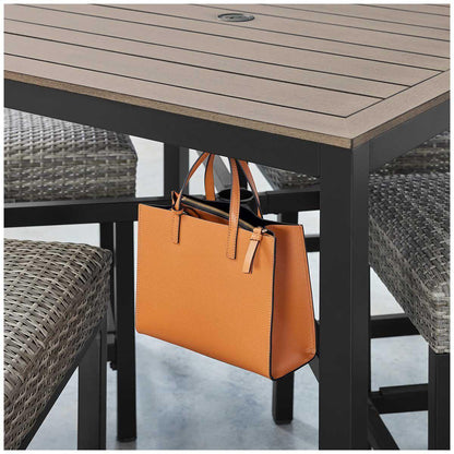Agio Winlock Woven 5 Piece High Dining Set