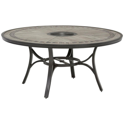 Agio Woven Bench 4 Piece Dining Set