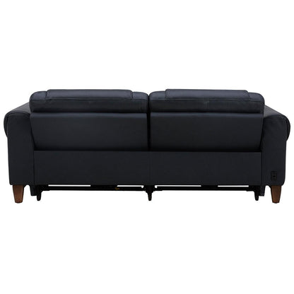 Aiden and Ivy Leather Power Reclining Sofa With Power Headrests