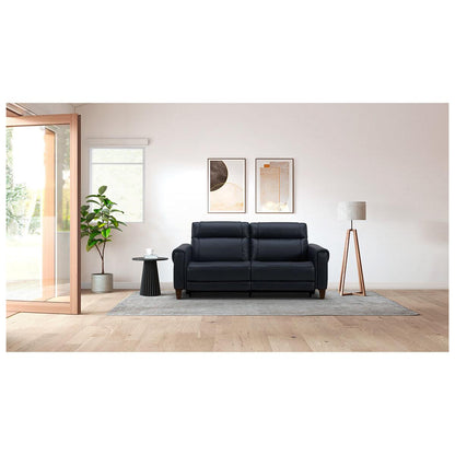 Aiden and Ivy Leather Power Reclining Sofa With Power Headrests