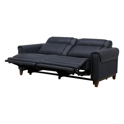 Aiden and Ivy Leather Power Reclining Sofa With Power Headrests