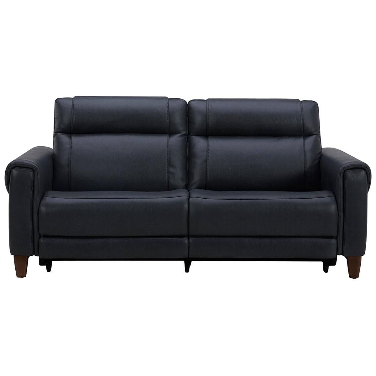 Aiden and Ivy Leather Power Reclining Sofa With Power Headrests