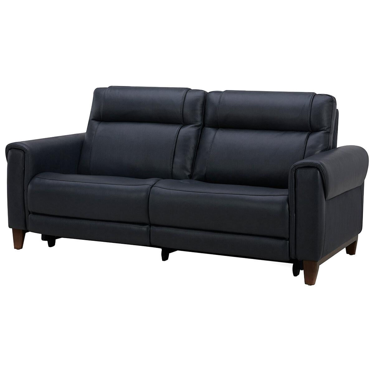 Aiden and Ivy Leather Power Reclining Sofa With Power Headrests