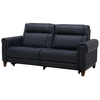 Aiden and Ivy Leather Power Reclining Sofa With Power Headrests