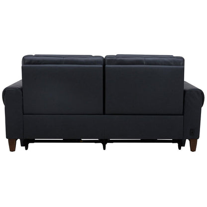 Aiden and Ivy Leather Power Reclining Sofa With Power Headrests