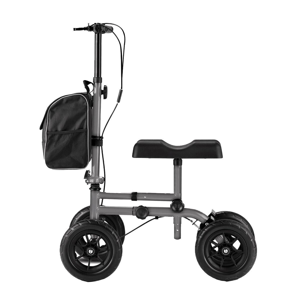 Altus Knee Walker Scooter All Terrain 10 Inch Wheel Titanium