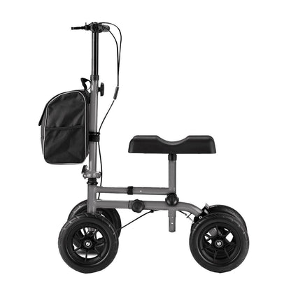 Altus Knee Walker Scooter All Terrain 10 Inch Wheel Titanium