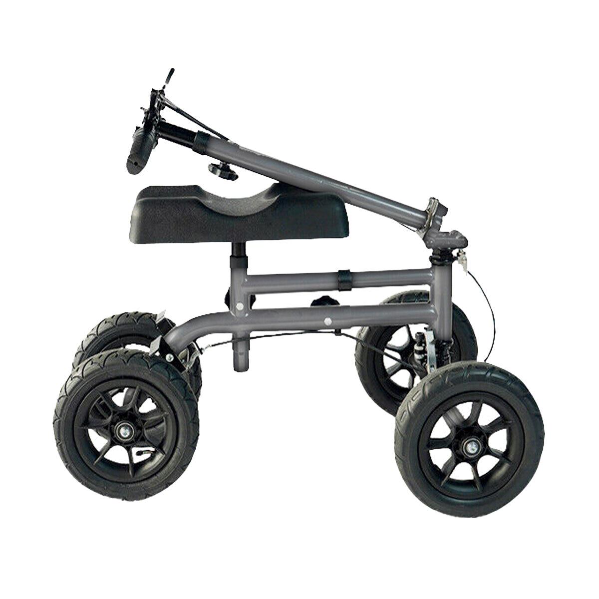 Altus Knee Walker Scooter All Terrain 10 Inch Wheel Titanium