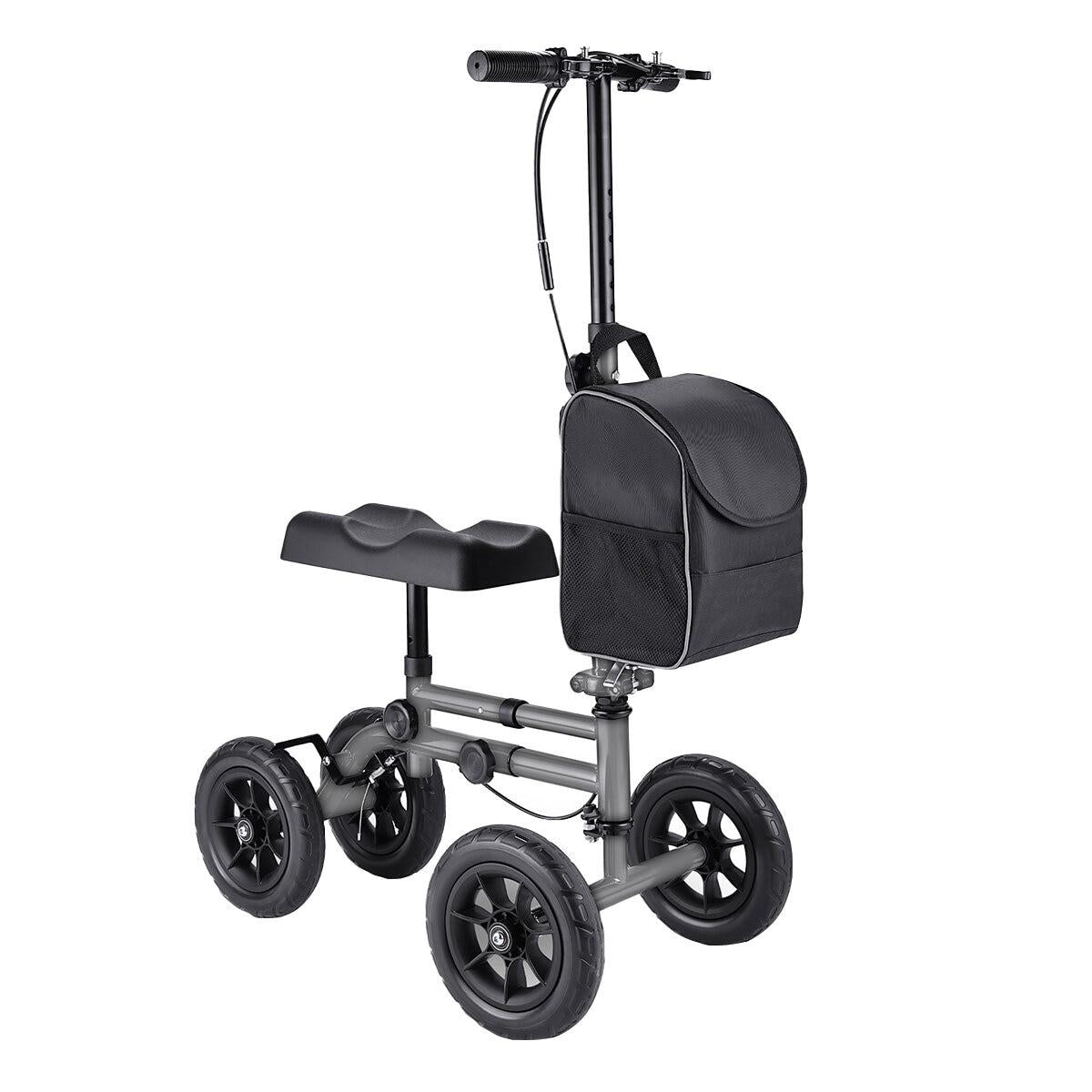 Altus Knee Walker Scooter All Terrain 10 Inch Wheel Titanium