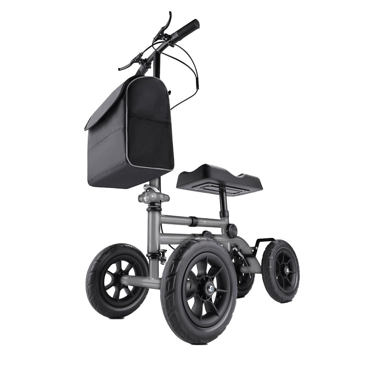 Altus Knee Walker Scooter All Terrain 10 Inch Wheel Titanium