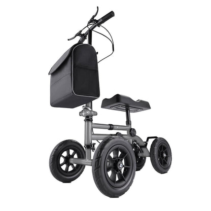 Altus Knee Walker Scooter All Terrain 10 Inch Wheel Titanium