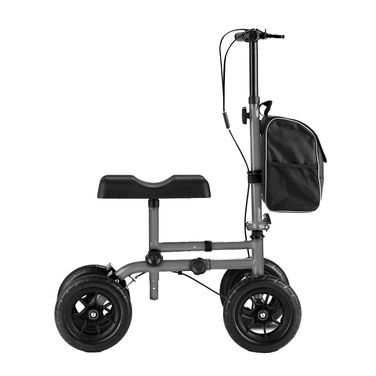 Altus Knee Walker Scooter All Terrain 10 Inch Wheel Titanium