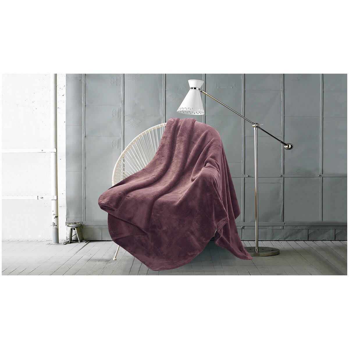 Amari Luxury Velvet Throw 152cm x 177cm Blue