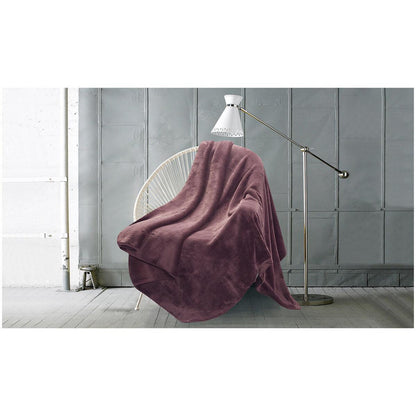 Amari Luxury Velvet Throw 152cm x 177cm Blue