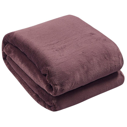 Amari Luxury Velvet Throw 152cm x 177cm Light Brown