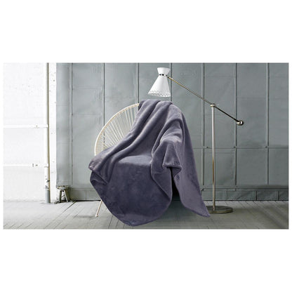 Amari Luxury Velvet Throw 152cm x 177cm Light Brown