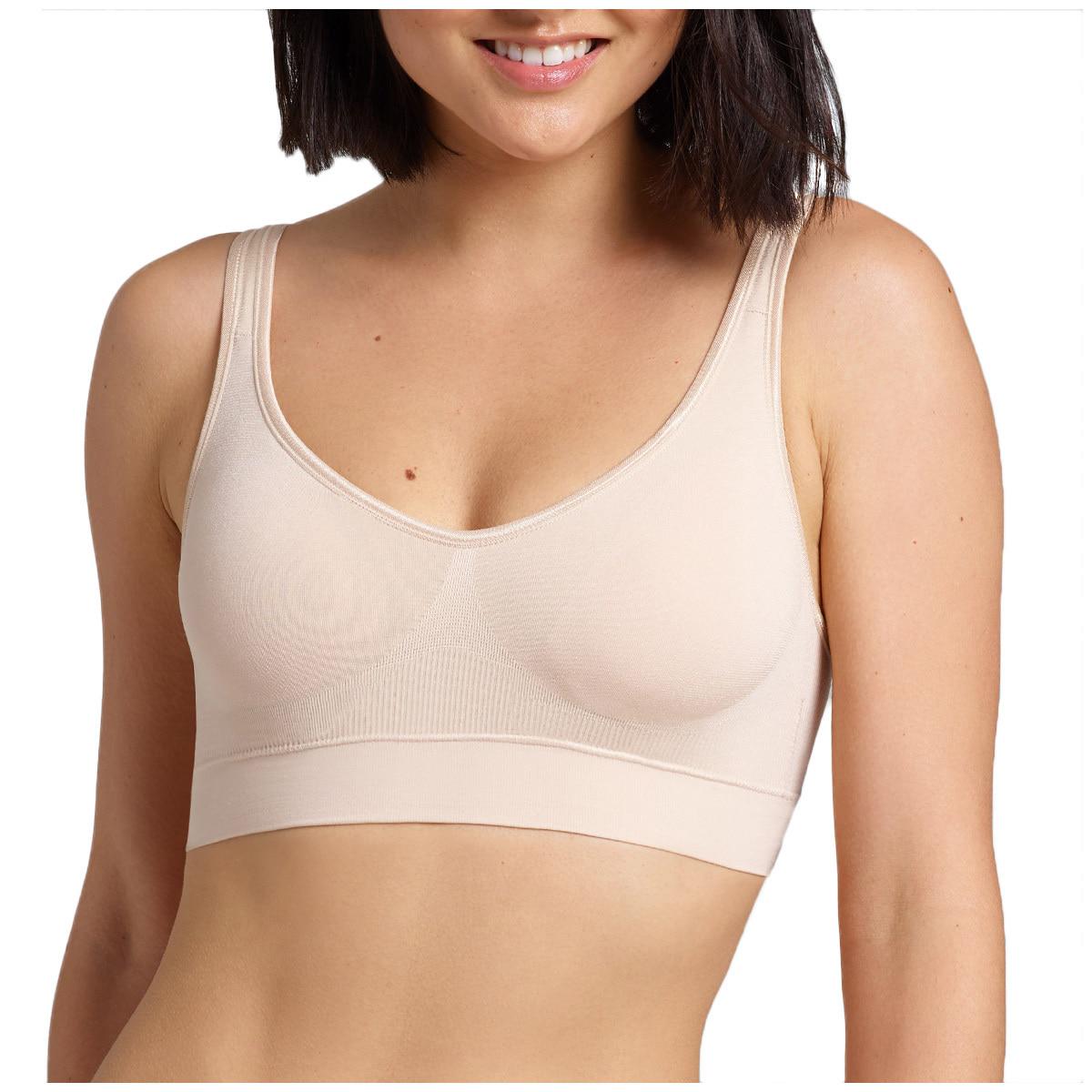 Ambra Comfort Bra 2 Pack Black and Nude