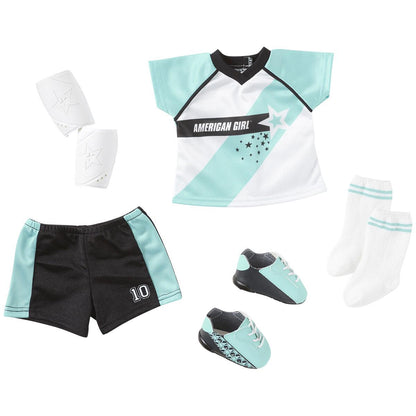 American Girl Doll #67 And School Day To Soccer Play Set 1615735