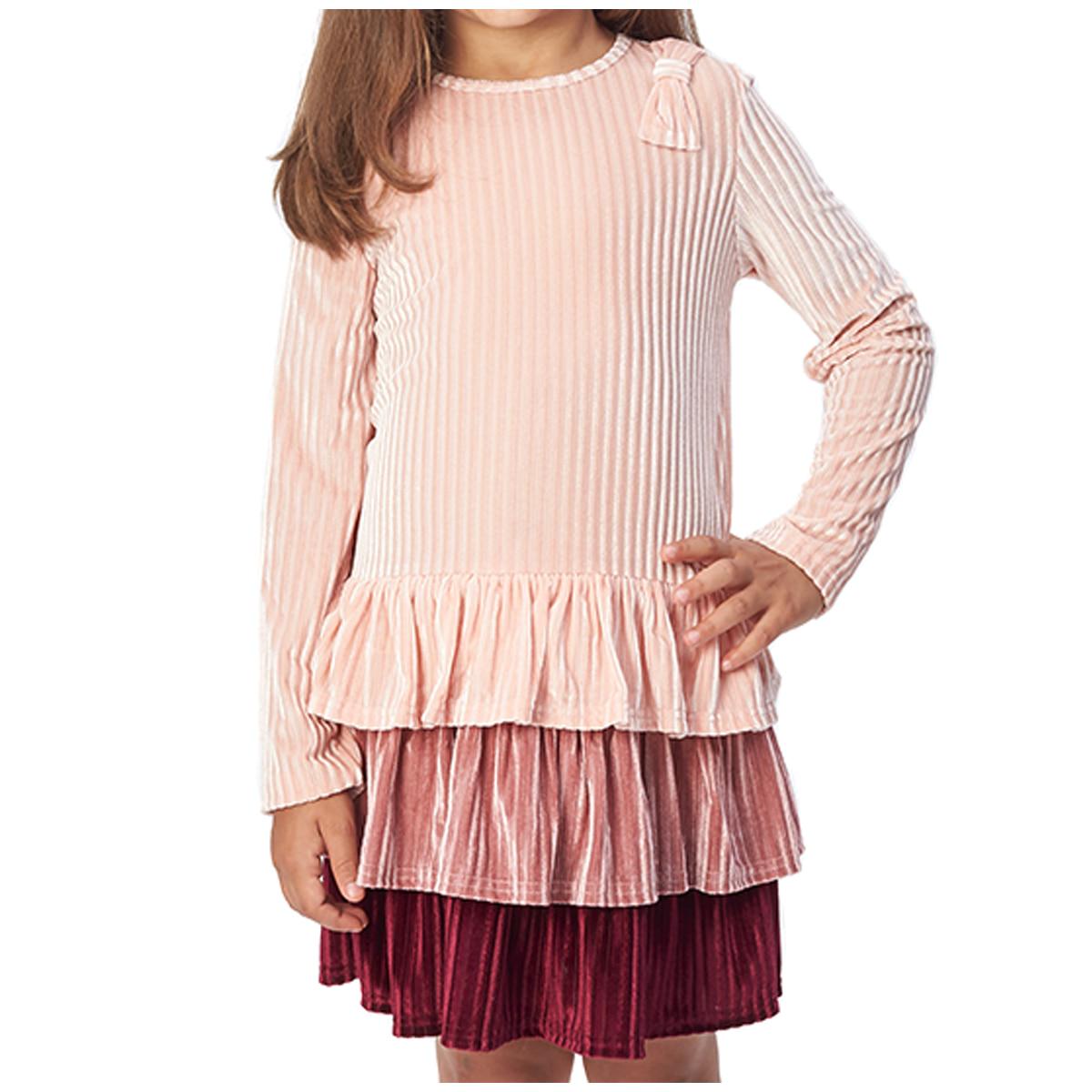 Andy and Evan Girls' Velour Dress