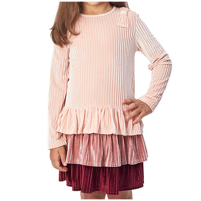 Andy and Evan Girls' Velour Dress