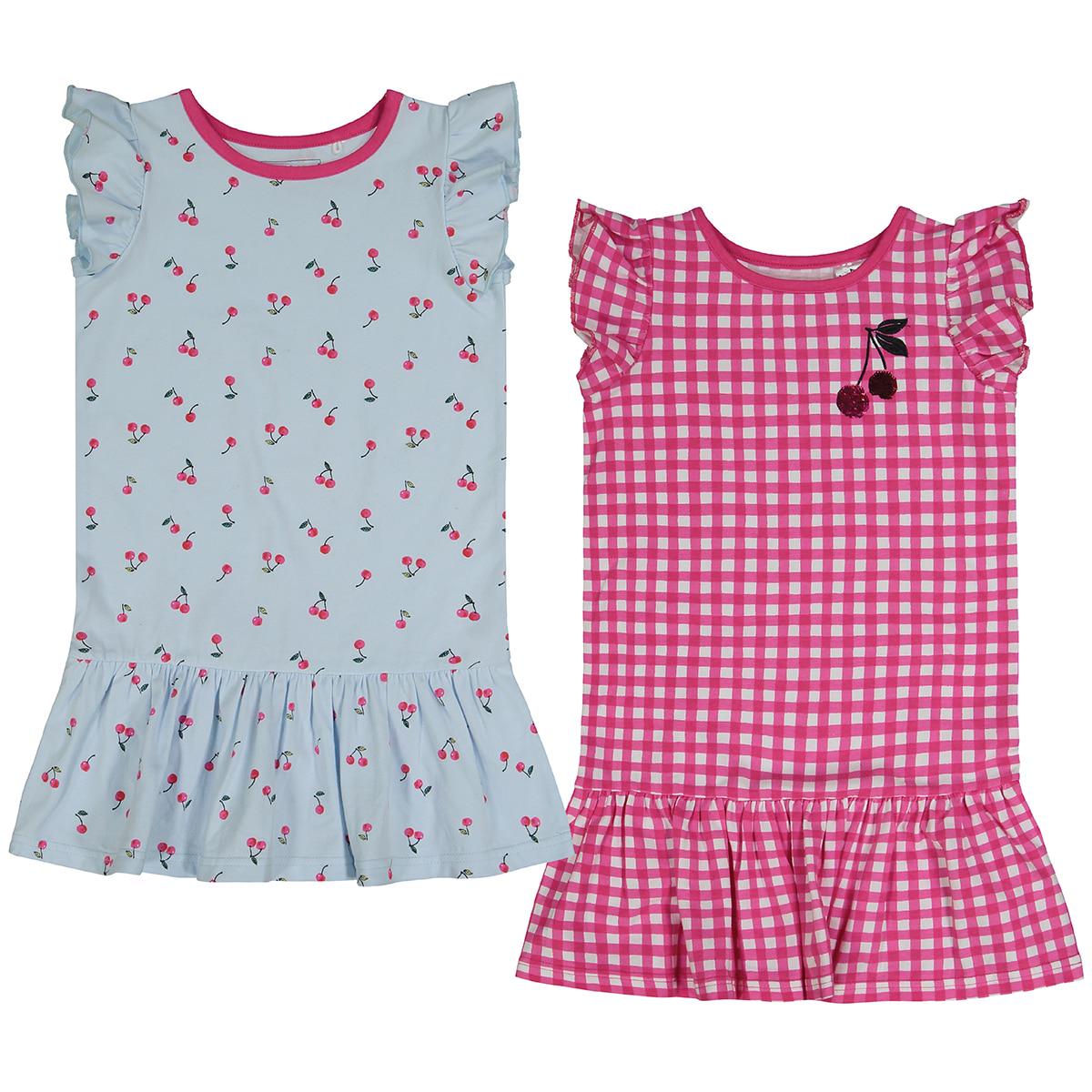 Andy and Evan Girls' Dress 2pk Cherries