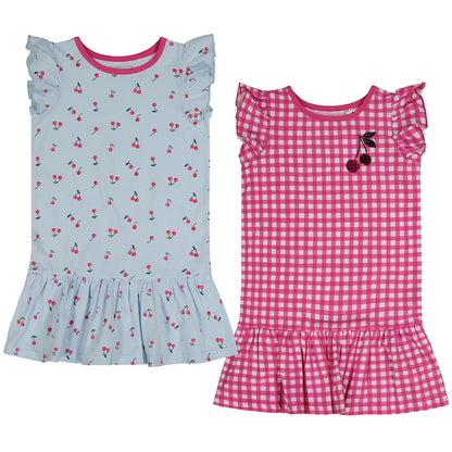 Andy and Evan Girls' Dress 2pk Cherries