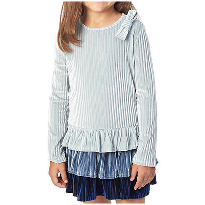Andy and Evan Girls' Velour Dress