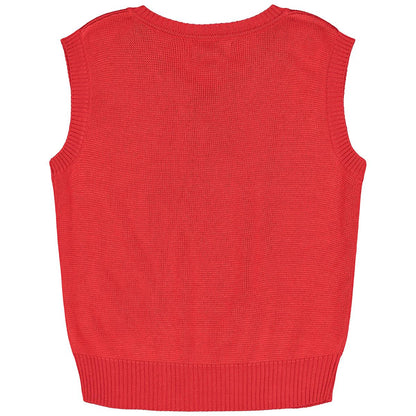 Andy and Evans Boy's 3pc Formal Set: Pants, Shirt, Vest and Bowtie Red/Grey