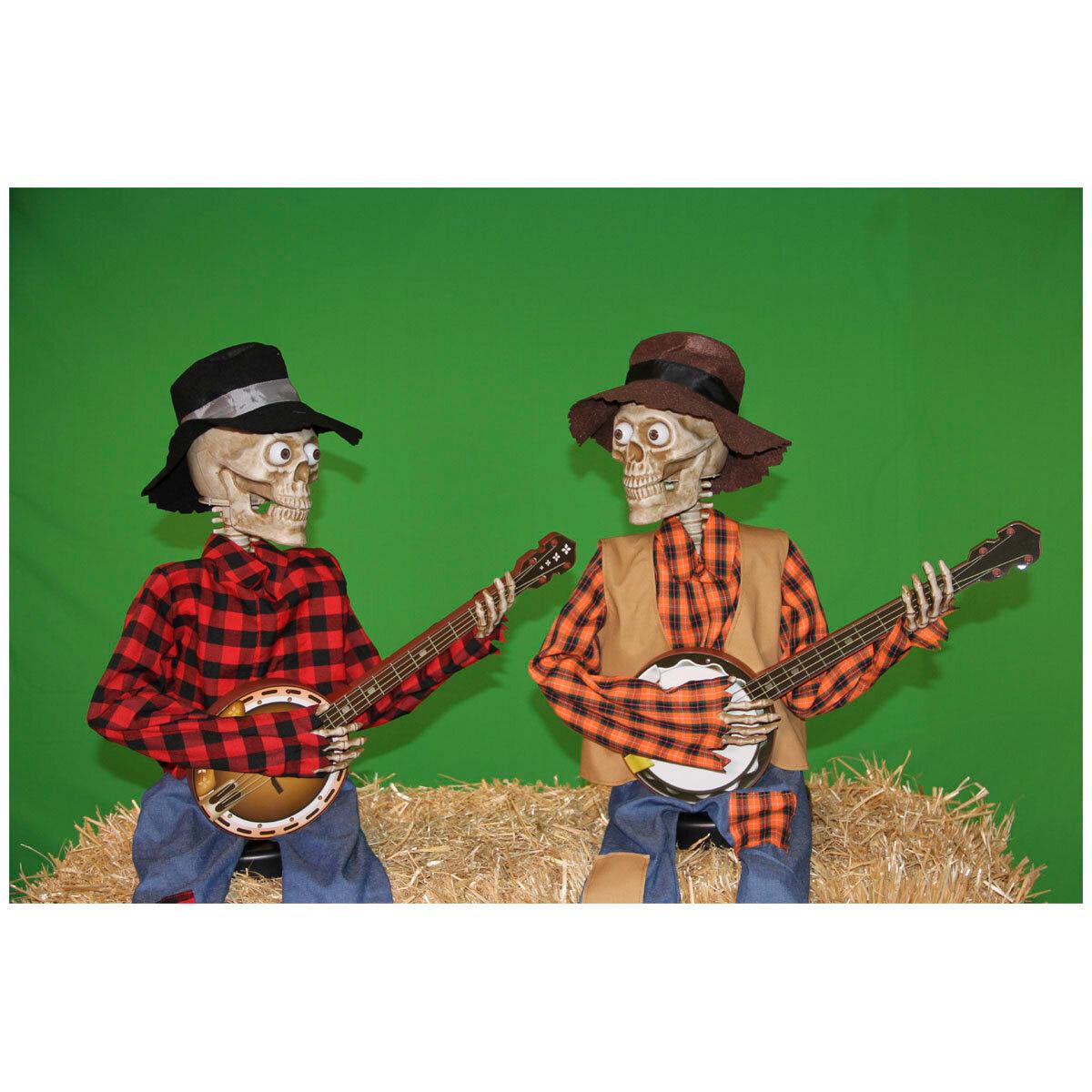Animated Banjo Skeletons 2 Pack