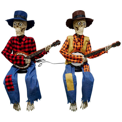 Animated Banjo Skeletons 2 Pack