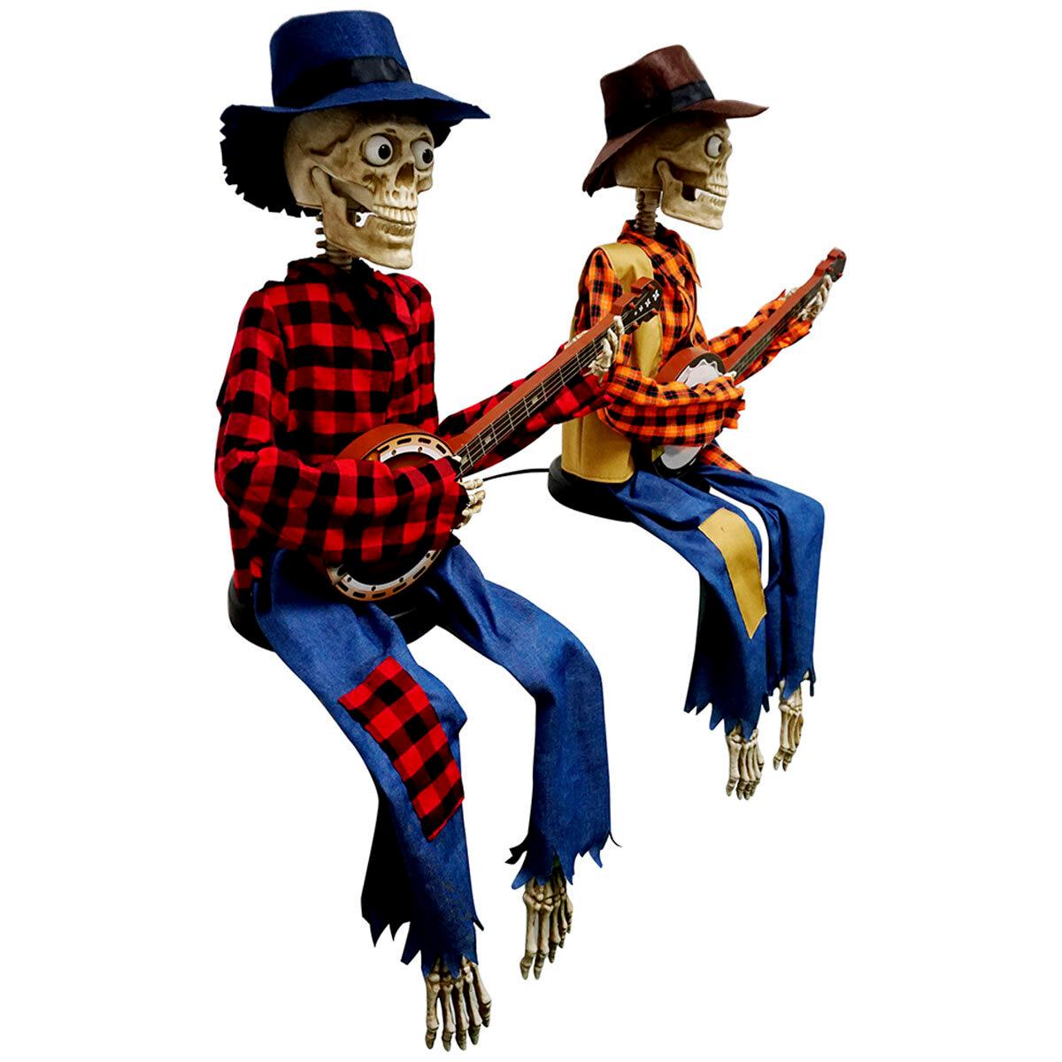 Animated Banjo Skeletons 2 Pack