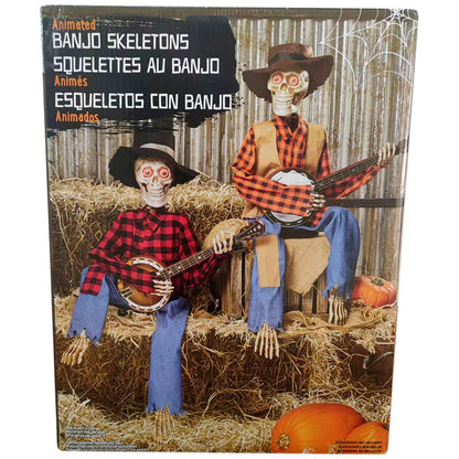 Animated Banjo Skeletons 2 Pack