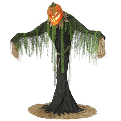 Animated Pumpkin Scarecrow 218cm