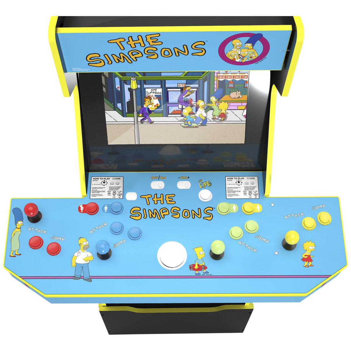 Arcade1Up The Simpson Arcade Machine With Stool And Wi-Fi
