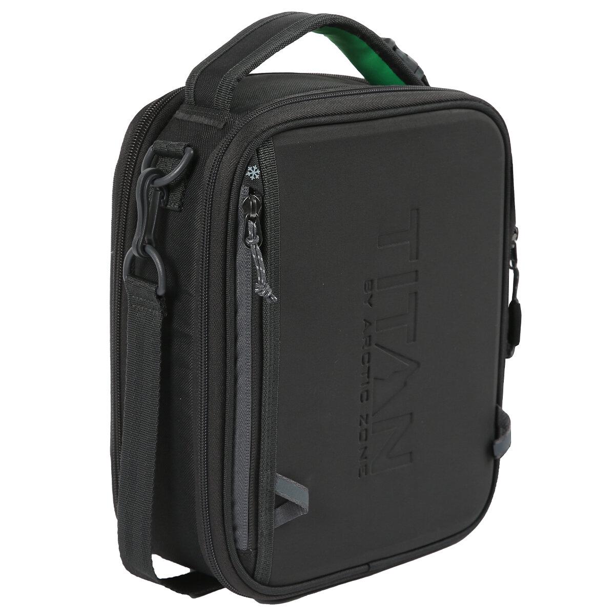 Arctic Zone Titan Crush Resistant Expandable Lunch Pack With Ice Walls Charcoal