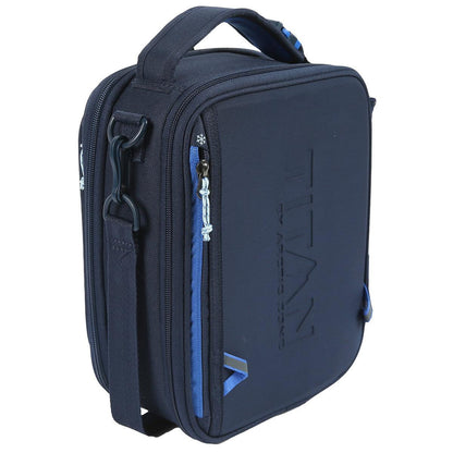 Arctic Zone Titan Crush Resistant Expandable Lunch Pack With Ice Walls Navy Blue