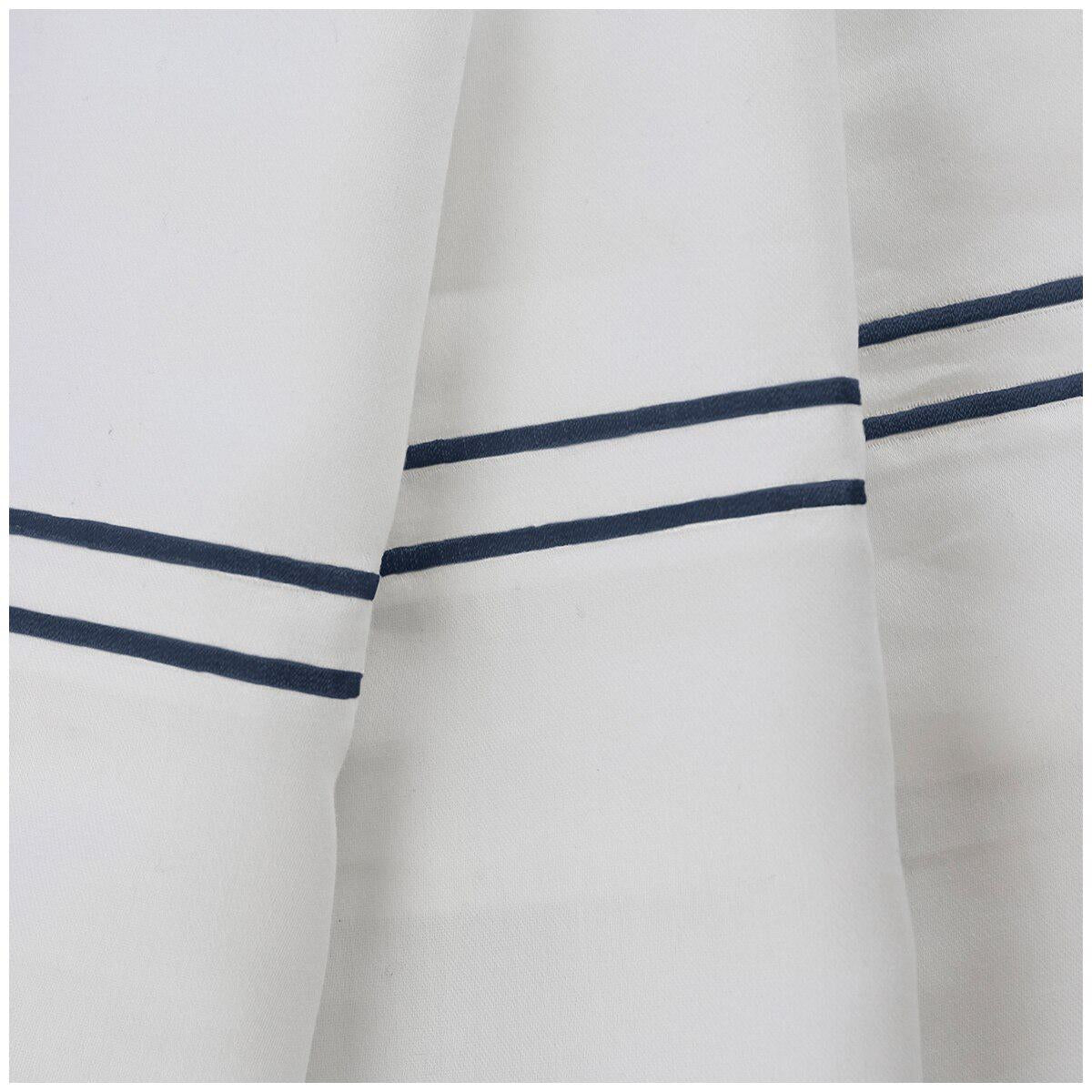 Ardor 1000 Thread Count Hotel Embroidered King Sheet Set Navy