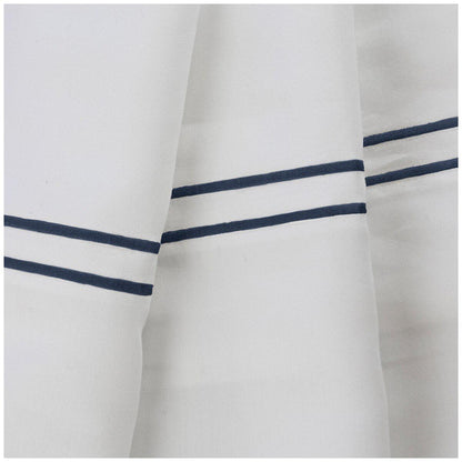 Ardor 1000 Thread Count Hotel Embroidered King Sheet Set Navy
