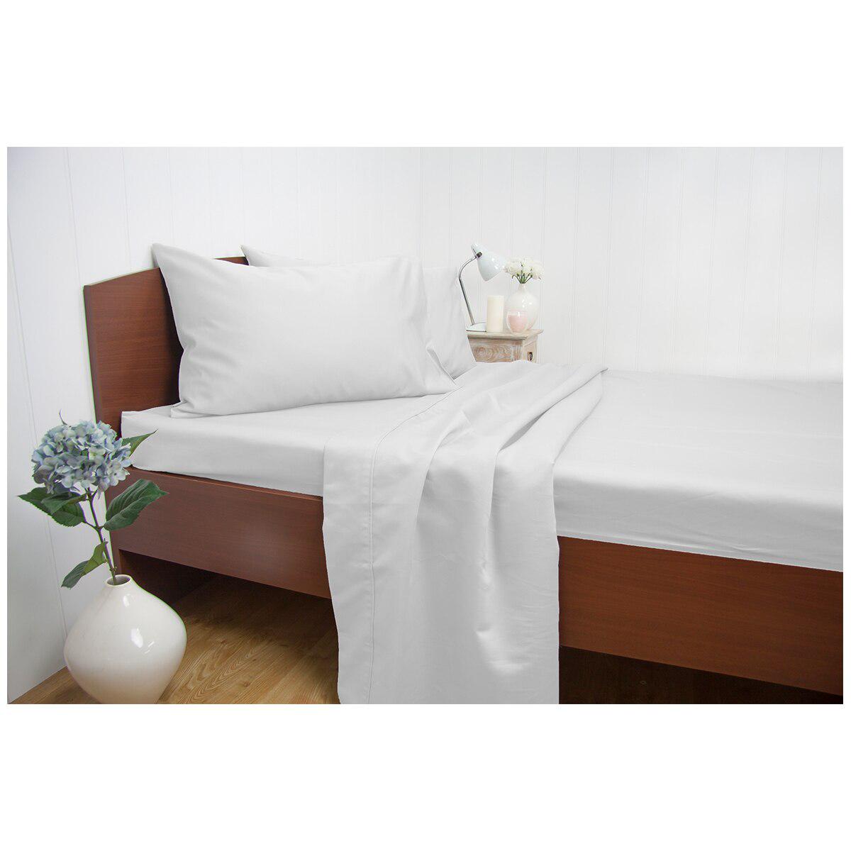 Ardor 1500 Thread Count Cotton Rich Sheet Sets King Bed White