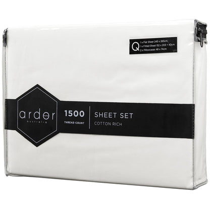 Ardor 1500 Thread Count Cotton Rich Sheet Sets Queen Bed