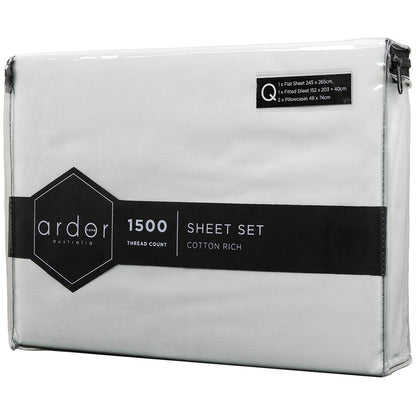 Ardor 1500 Thread Count Cotton Rich Sheet Sets Queen Bed