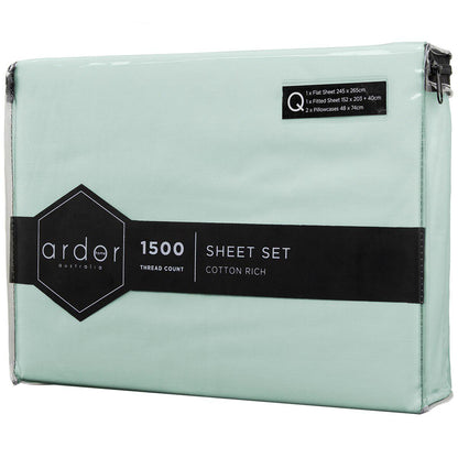 Ardor 1500 Thread Count Cotton Rich Sheet Sets Queen Bed