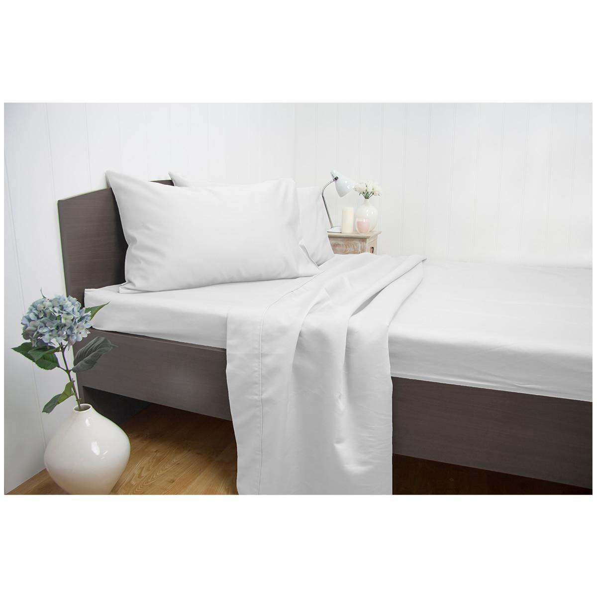 Ardor 1900 Thread Count Cotton Rich Sheet Sets Queen Bed White