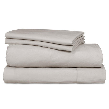 Ardor Boudoir Vintage Washed Sheet Set 4 Piece Queen Grey