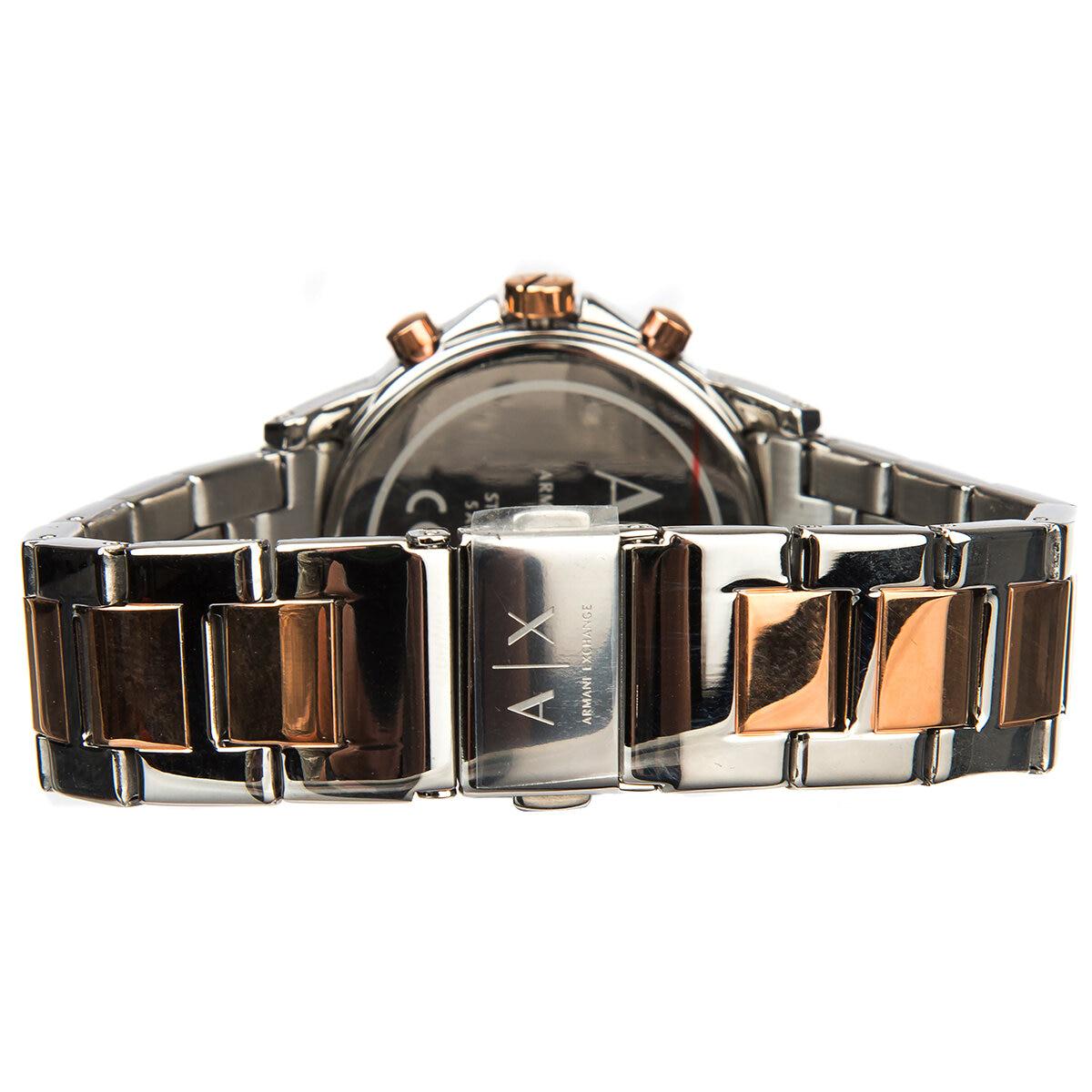 Armani Exchange Chronograph Two Tone Stainless Steel Women's Watch AX4331