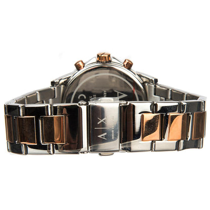 Armani Exchange Chronograph Two Tone Stainless Steel Women's Watch AX4331
