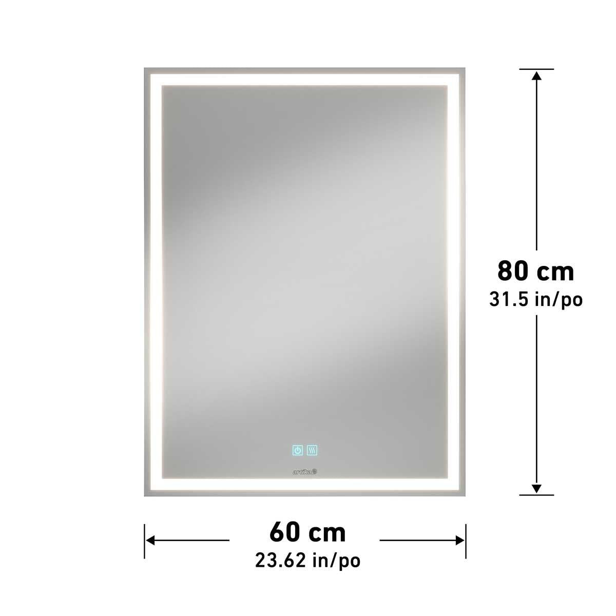 Artika Aurea Integrated LED Plug In Wall Mirror