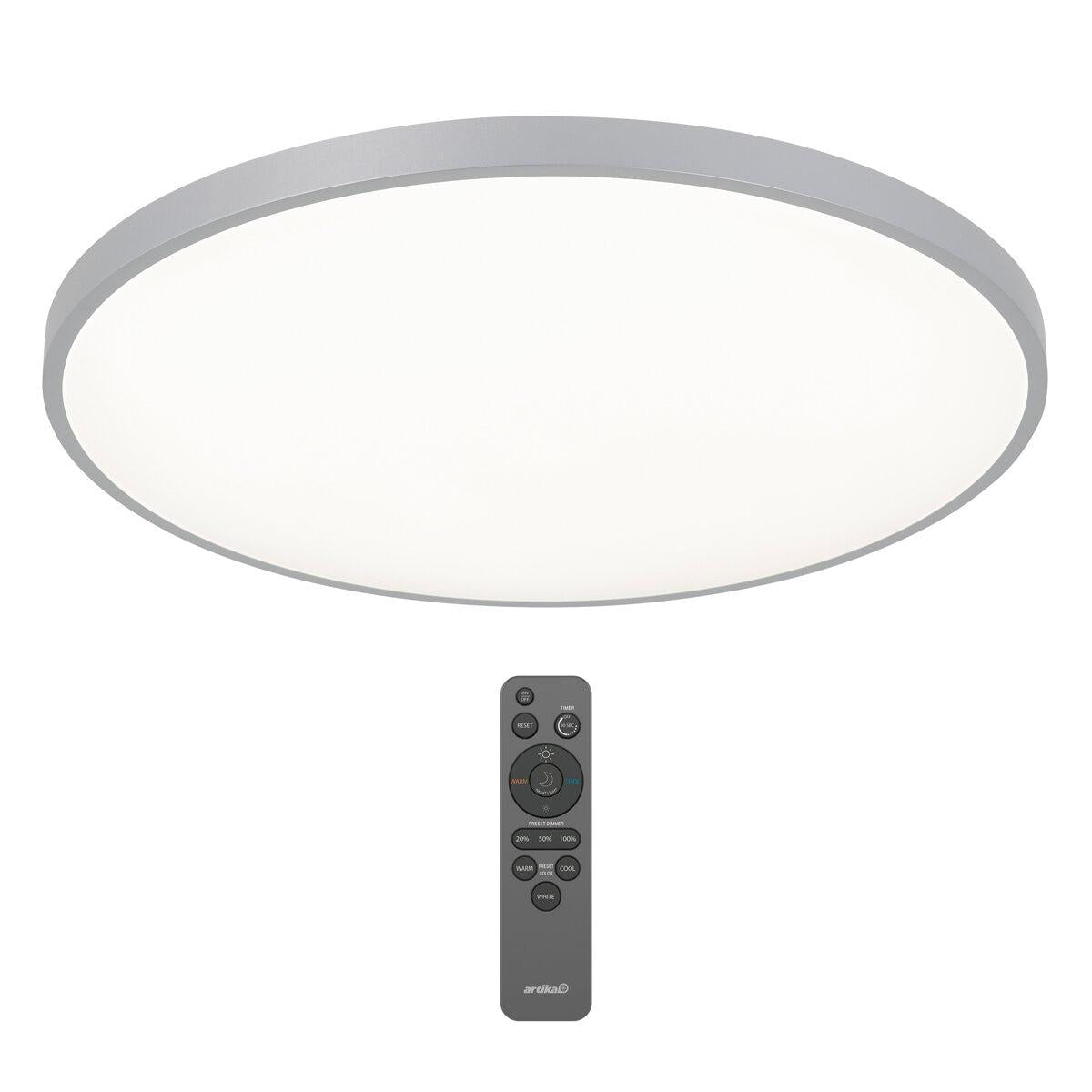Artika Jupiter LED Integrated Flush Mount With Remote Control And Variable Color 58cm