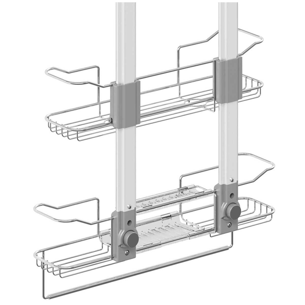 Artika Trent Hanging Shower Caddy Light Grey